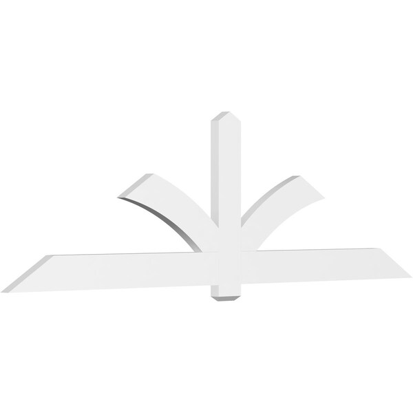 Ekena Millwork Redmond Architectural Grade PVC Gable Bracket, 108"W x 31 1/2"H x 2"D x 6"F, 7/12 Pitch GBP108X32X0206RED00 - main